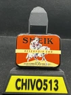 SHEIK CONDOM TIN Vintage SHEIK EXCELLENT COLLECTIBLE  Full W/sleeve RARE COND