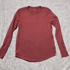 NEW Figs Underscrub Shirt Women's XS Supersoft Longsleeve Red Maroon Burgundy