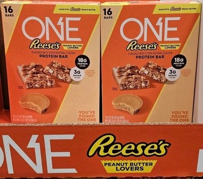 2pk Reese's ONE Peanut Butter Protein Bars, 2.12 oz, 16-count Each