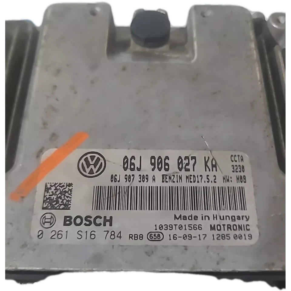  16-17 VOLKSWAGEN TIGUAN 06J-906-027KA MÓDULO DE CONTROL DEL MOTOR PCM ECM ECU OEM   Foto 2 de 4