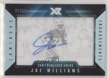 2017 Panini XR Luminous Endorsements 26/99 Joe Williams #LE-JW Auto 03cc