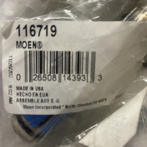 Moen 116719 Moentrol 3-Function Transfer Valve Cartridge. Unopened From Amazon.