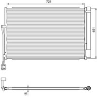 Kondensator Klimaanlage Valeo 814379 FüR Vw Touareg Aluminium 7P5 7P6 Van Tdi