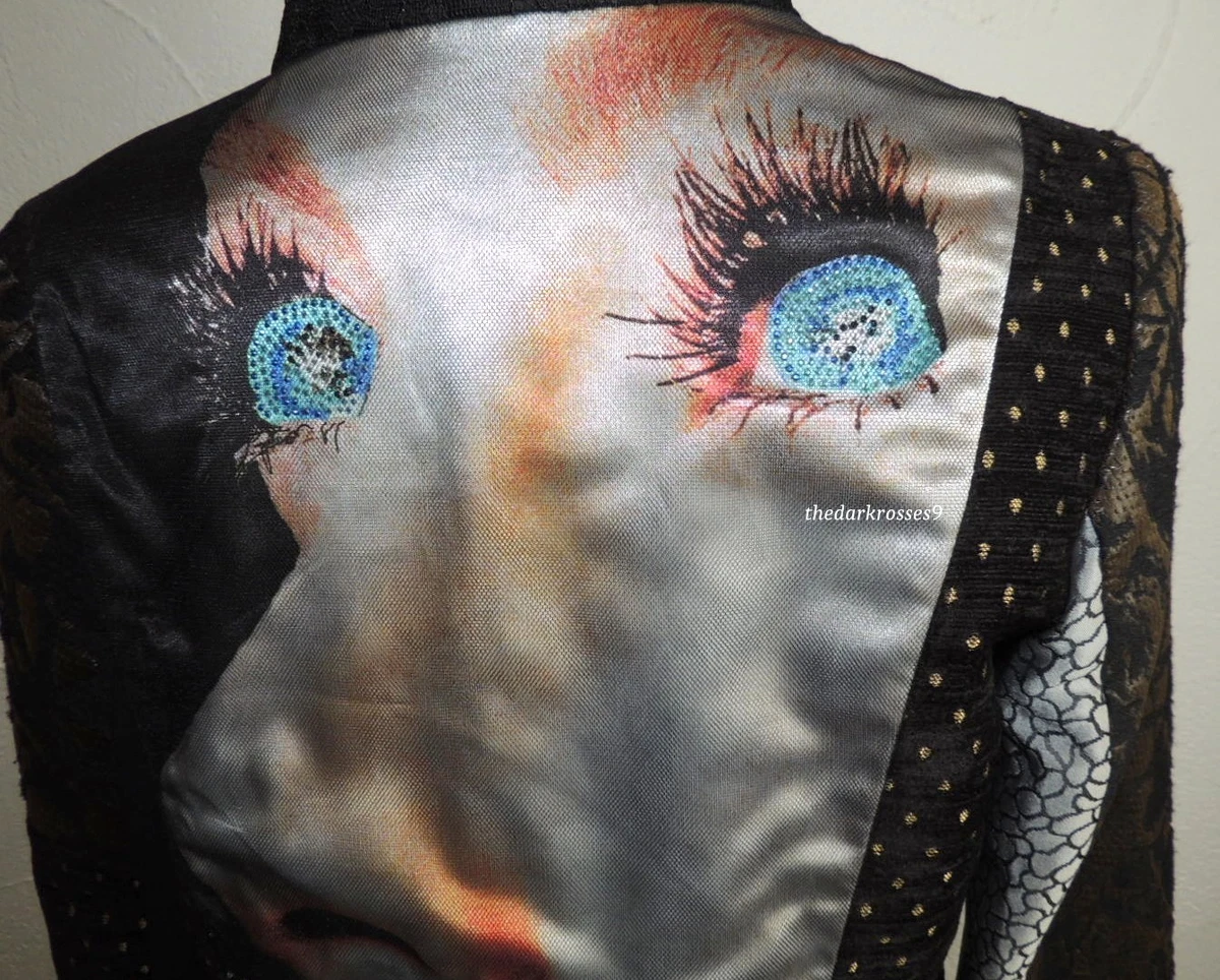 Desigual Mantel Patchwork Stickerei gr.42 strass Tailliert Boho top