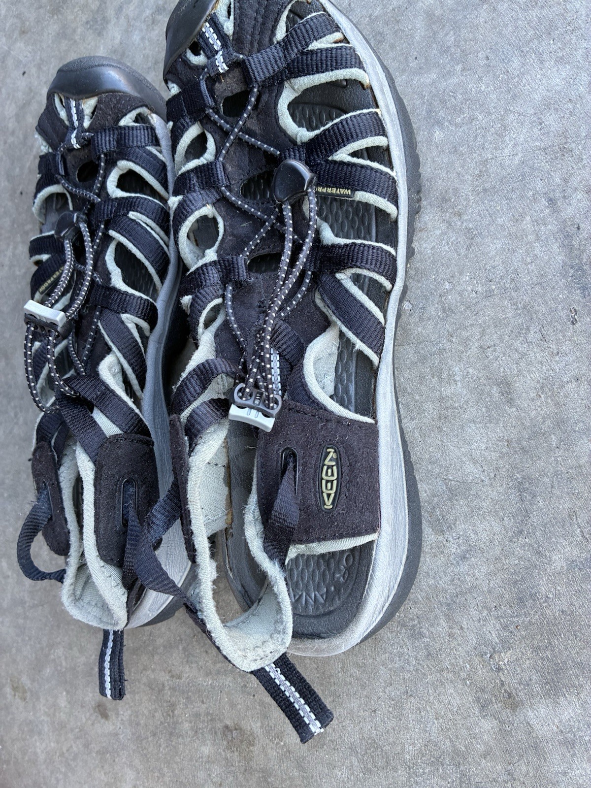 Keen Whisper 5124 BKGA donna 10 sandali sport fiume scarpe da trekking impermeabili