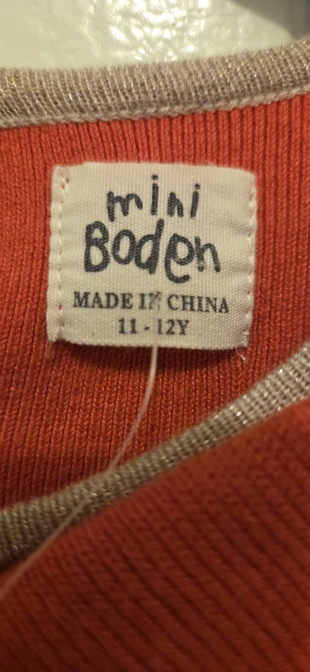 Vestido Suéter Mini Boden Niñas Manga Larga 11-12 años Peter Pan Colar Vacaciones Foto 2 de 4
