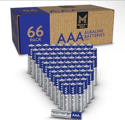 #ad Members Mark 66 Pack AAA Batteries $33.14