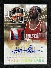 10/10 ≈1/1 ! 2013-14 Panini Intrigue Hakeem Olajuwon Hall Dwellers Patch Auto