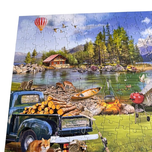 Bits And Pieces Lac Camping Eau Innis 300 Pièces Puzzle Complet - Photo 3 sur 5