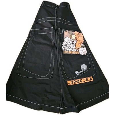 JNCO Convict Black Denim Jeans 50 Inches to Life NWT Mens 28x32 Ultra Wide Leg