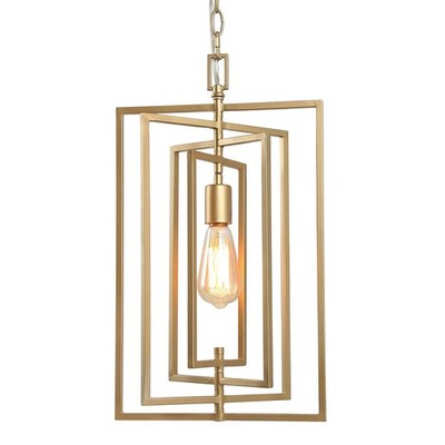 Gold Chandelier, Pendant Lighting for Kitchen Island with Adjustable Framework