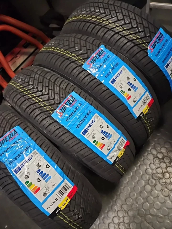 TRENO COMPLETO 185/65 R15 88H 4 PNEUMATICI SUPERIA GOMME 4 STAGIONI DOT2025 - Imagen 3 de 3