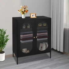 40" Kitchen Pantry Storage Box 3 Tiers Adjustable Tier Spacing Accent Cabinet