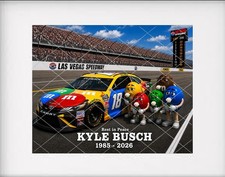 KYLE BUSCH - NASCAR  Legend Memorial - 8x10 Photo