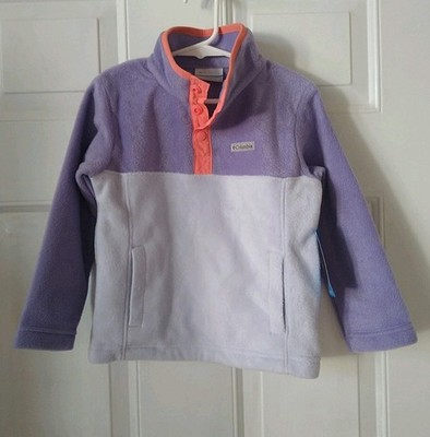 COLUMBIA TODDLER'S FLEECED 1/4 SNAP BUTTON PULLOVER, SIZE 4T