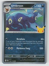 2026 Pokemon 30° Anniversario UMBREON - Carta Comune Stampata Holo #91/128 (1)