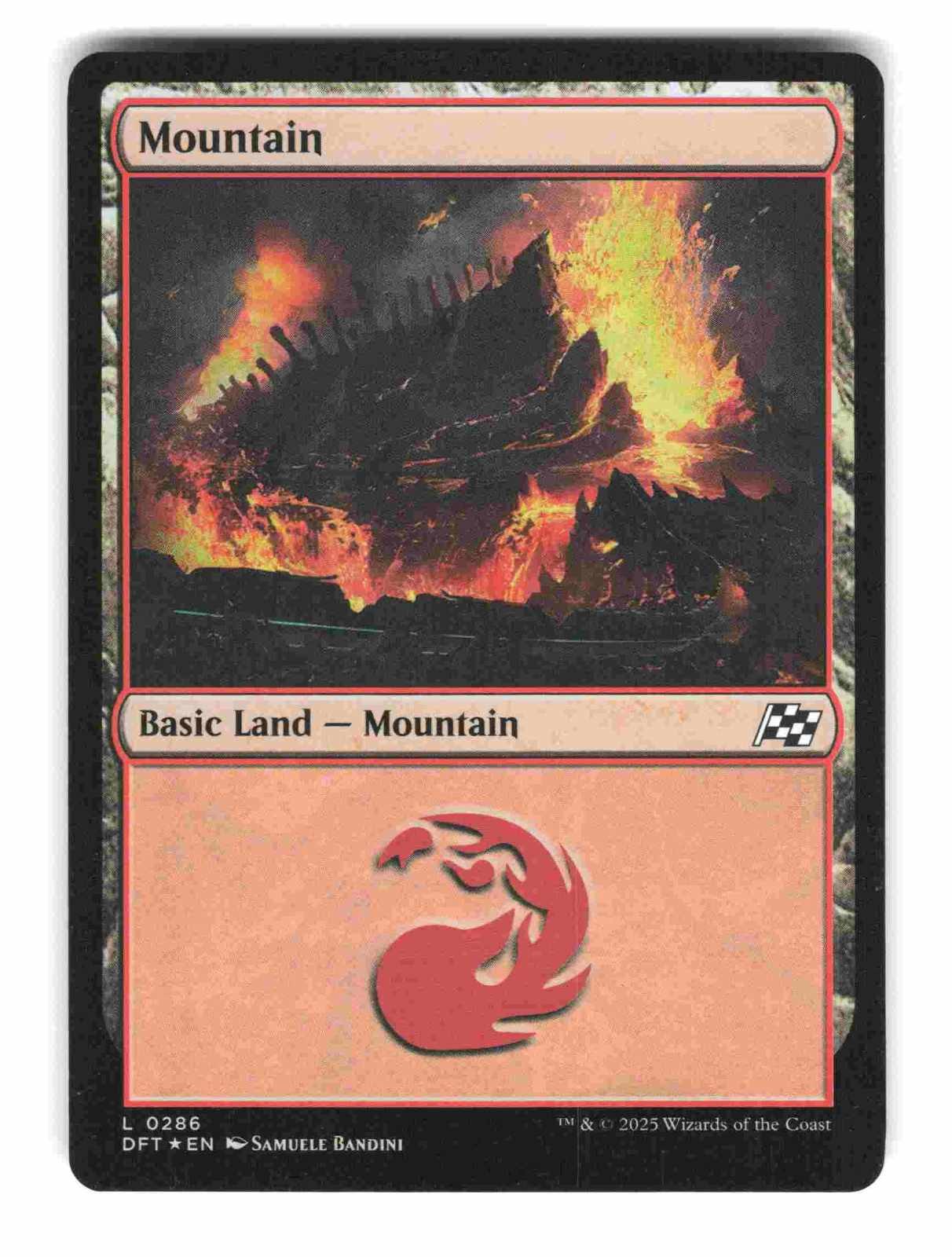Mountain (0286) - 286 - Foil - NM - Aetherdrift - MTG