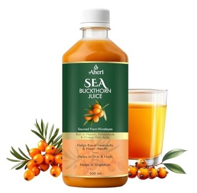 Sea Buckthorn Juice 500ml Pack of 1 Herbal Vitamin C Omega 3 6 7 9 Antiox FS