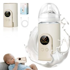 Upgrade Portable Bottle Warmer for Travel, 6 Temp with Smart Temperature Cont...