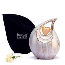 Teardrop Heart Urn for Human Ash Cremation Urns Ashes Urn for Human Ashes ...