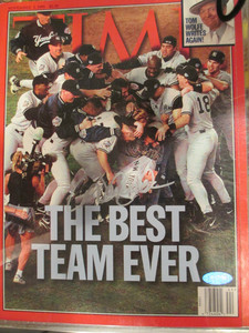 Derek Jeter Autograph; Time Magazine; Yankees "The Best Team Ever" 11/2/98