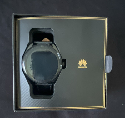 Huawei Watch Buds SGA-819 Edelstahl Schwarz 16GB Lederarmband
