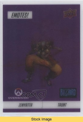 2023 Upper Deck Blizzard Legacy Collection Emotes! UER Epic Zenyatta READ 4qi