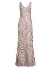 JS COLLECTION Womens Soutache Two Tone Sleeveless Full-Length Shift Dress