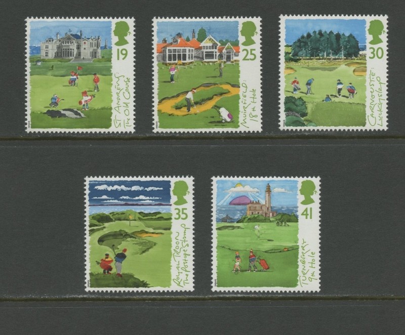 GREAT BRITAIN 1567-1771, 1994 GOLF COURSES, MNH (GB6884)