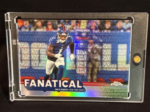 2025 Topps Chrome Football Malik Nabers Fanatical Case Hit!