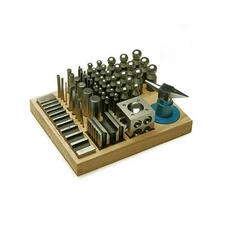Jumbo Complete 56 Piece Dapping and Forming Set in Wood Base