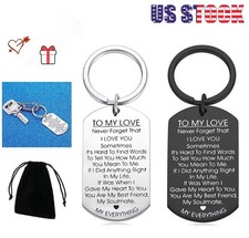 to My Love Keychain Gift for Husband Wife Anniversary Day Birthday Love Him Her