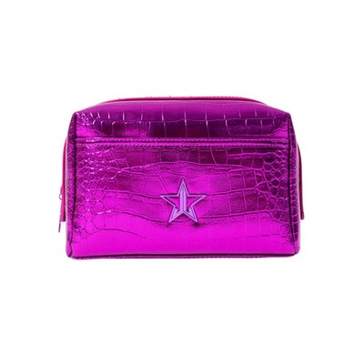 NEW SOLD OUT Jeffree Star Cosmetics Makeup Bag Supreme Fuchsia Purple Alligator