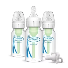 4oz Anti-Colic Options+ Narrow Baby Bottle with Level 1 Slow Flow Nipple
