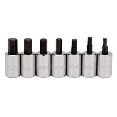 Proto J4990-MST 7pc 3/8in Drive Metric Short Hex Bit Socket Set