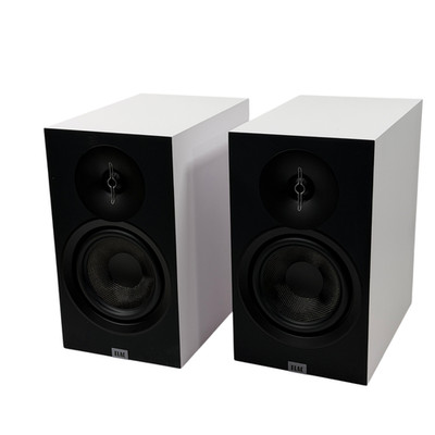 ELAC Debut 3.0 6.5'' Bookshelf Speakers for Home Theaters and Systems, White