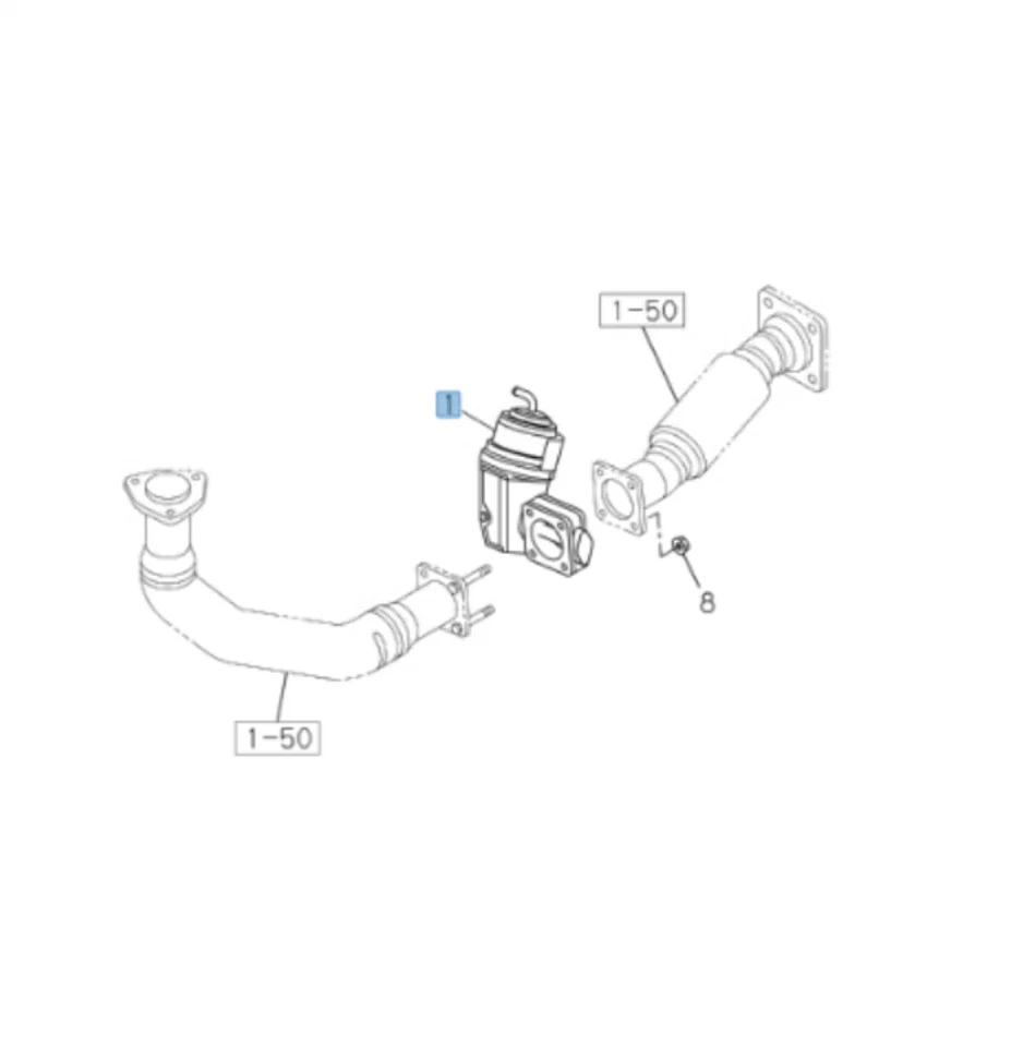 Exhaust Brake Unit + Gaskets For Isuzu NQR NRR NPR NPR-HD 4HK1 5.2L 07-25 - Image 2 of 4