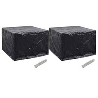 Vidaxl GartenmöBel-Abdeckungen 2 Stk. 8 ÖSen 122X112X98 Cm Neu
