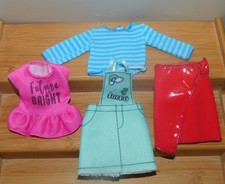 BARBIE SWEATER SHIRT TOP SKIRT FASHIONS LOT FITS CURVY FASHIONISTAS DOLL