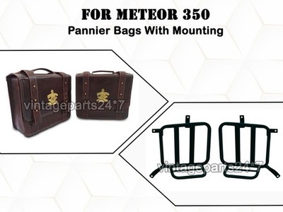 Gepäckträgerhalterung und Taschen D32 für Royal Enfield Meteor 350