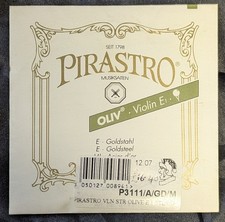 1x Pirastro Oliv Violin E Goldsteel Single String Ball End Medium Tension NEW