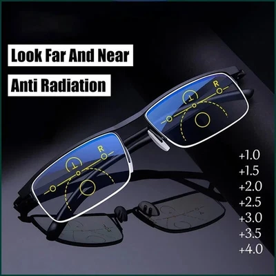 Deutsche intelligente Farb-Gleitsicht-Lesebrille Autofokus klarer sehen - Bild 1 von 4