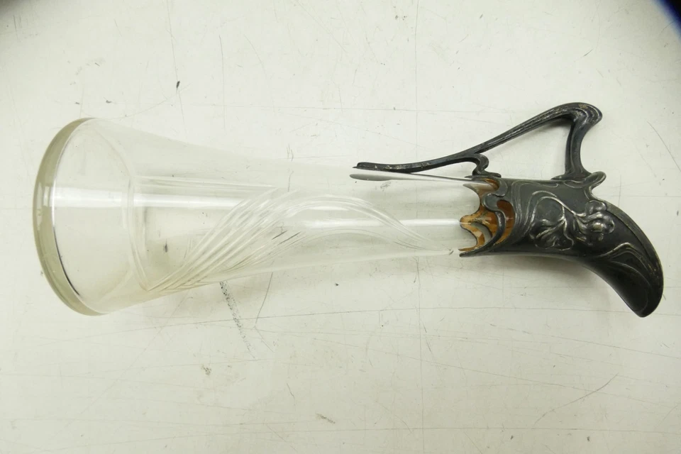 WMF gepunzt Jugendstil Karaffe versibert 20 cm 248 g L-2247 - Bild 2 von 4