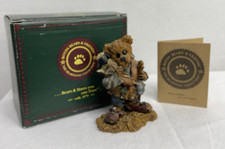 Boyds Bears  Friends 2410 Bruce as the Shepherd Nativity 3 Christmas Bear Lamb