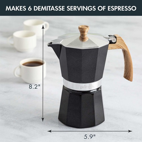 Aluminum Stove Top Espresso Maker, Percolator Pot for Moka, Cuban Coffee, Cap... - Picture 4 of 10