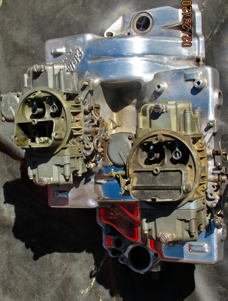 Edelbrock X- 96 CROSSRAM INTAKE 396 427 454 HOLLEY 600 CARBS 1932