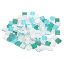 Micro Glass Tiny Mini Mosaic Tile for DIY Lake Blue Series Pack of 110 
