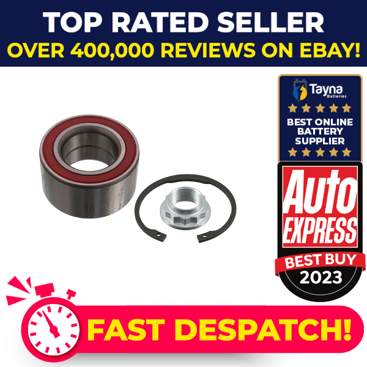 Wheel Bearing Kit fits BMW 325 TDS E36 2.5D Rear 93 to 98 33411124358 Febi New