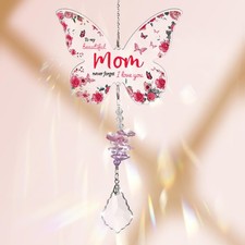 Acrylic Suncatcher for Mom, Ideal Mother Gifts, Mom Birthday Gifts.Pink Pink