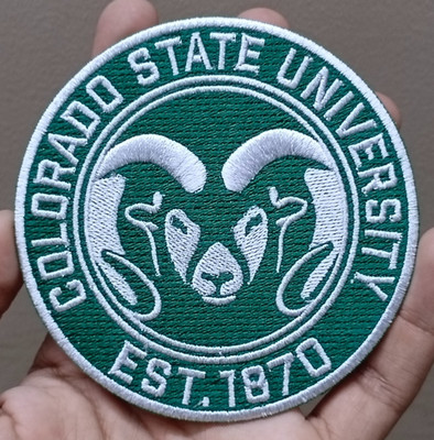 Colorado State University Logo Iron On Patch-Sew Patch-Embroidered Patch 3.9''